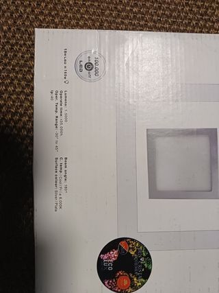 Plafón LED ECOLUX 18W Cuadrado (3ud)