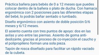 Bañera de bebé y patas