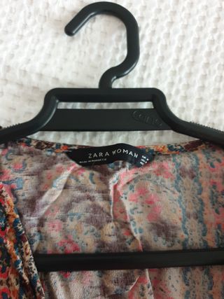 Camisa Kaftan Zara Multicolor Talla Única
