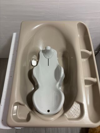 Bañera cambiador bebé CAM y regalo adaptador bebé.