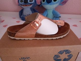 Sandalias Zappas Oro Rosa Talla 40 Nuevas