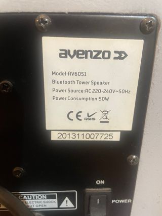 Torre de Sonido Bluetooth Avenzo AV6051