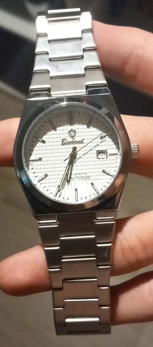 Reloj Binbond Plata y Blanco