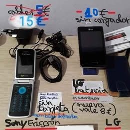 Varios Móviles antiguos (desde 12€)