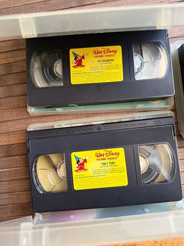 Lote 3 VHS Disney Clásicos (Español)