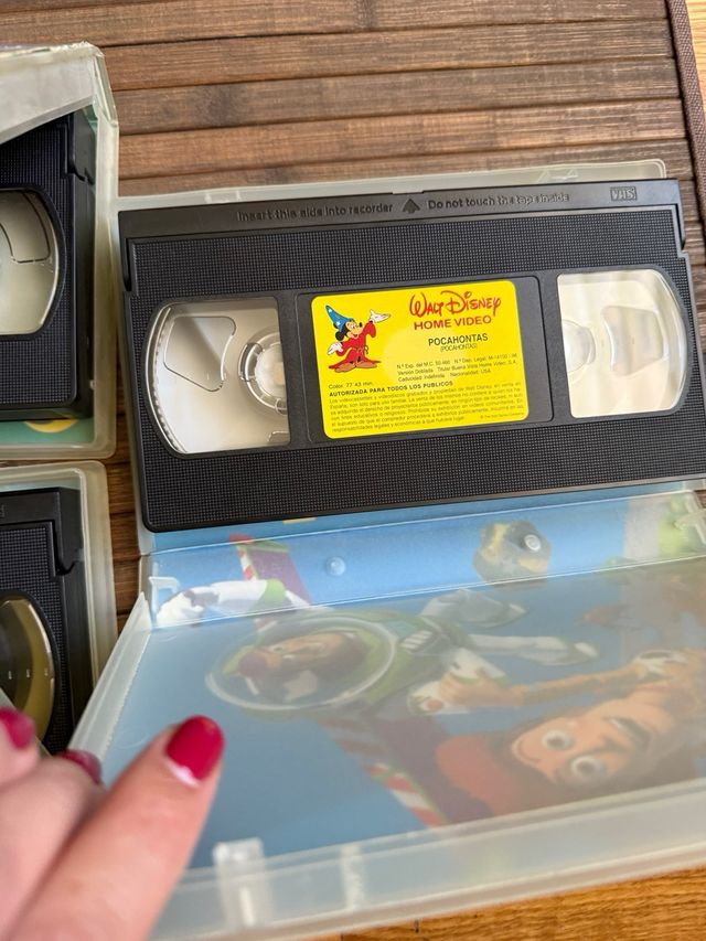 Lote 3 VHS Disney Clásicos (Español)
