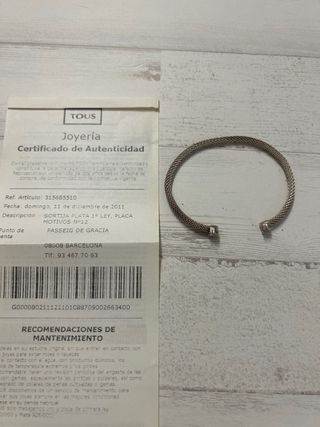 Pulsera Tous Icon Mesh Plata