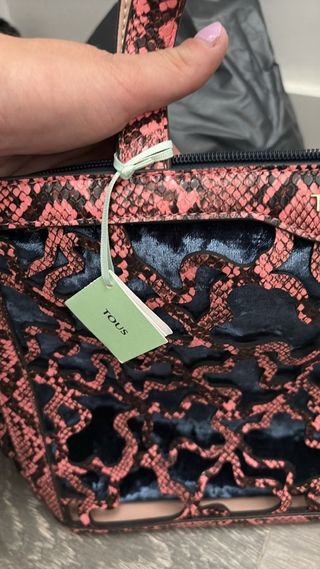 Bolso Tous Rosa y Azul Serpiente