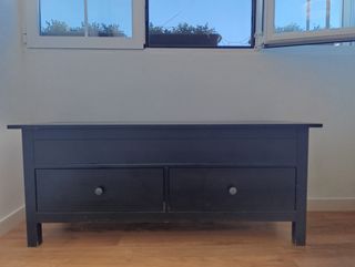 Cómoda aparador de madera maciza  negro