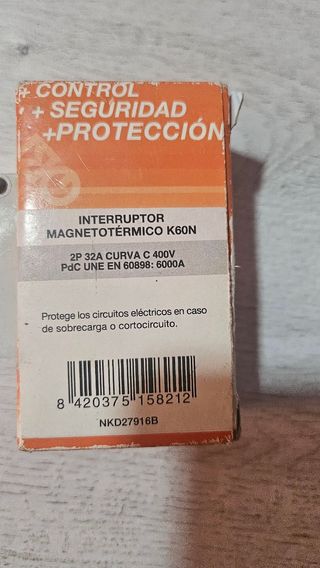 Interruptor magnetotermico Moeller Xclear CLS6-C 1