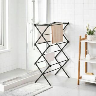 Tendedero Plegable Metálico Negro