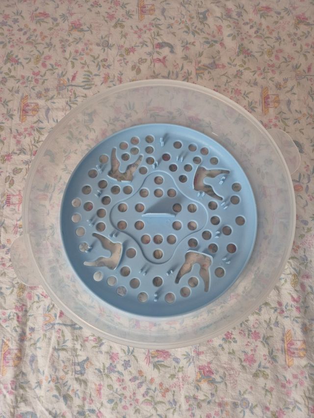 Esterilizador Microondas Biberones Azul