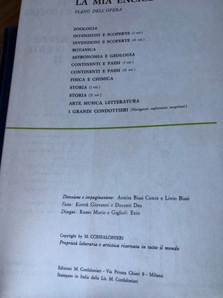 Enciclopedia La Mia 11 Volumi Anni '60