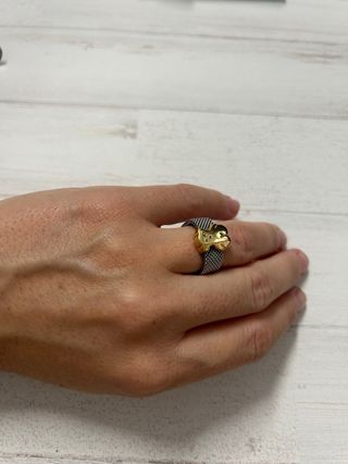 Anillo Tous Oso Acero Inoxidable Dorado y Plateado