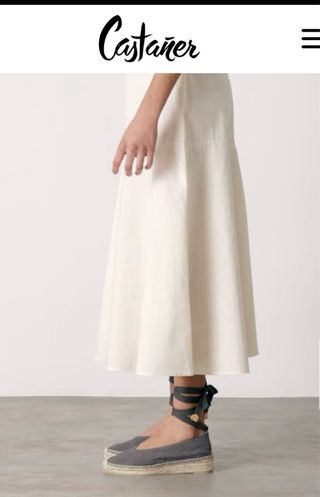 Alpargatas Castañer Negras Planas 4 cm