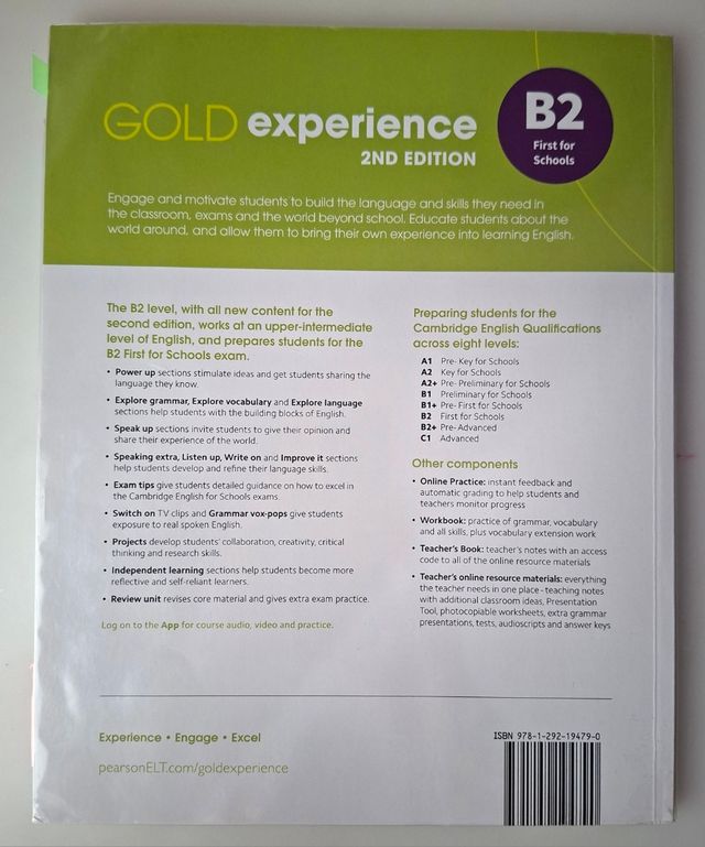 Gold Experience 2nd Edition B2 Students' Book