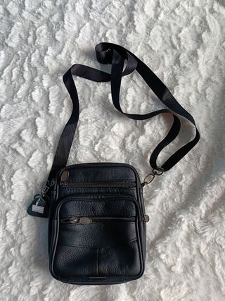 Bolso bandolera hombre negro