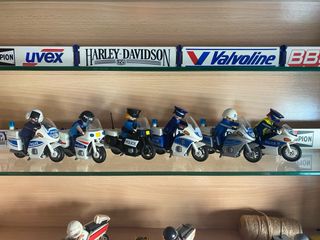 Lote 6 Motos Policía Playmobil