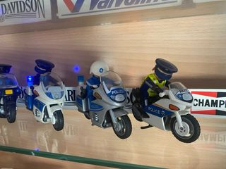 Lote 6 Motos Policía Playmobil