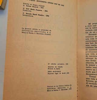 Libro vintage "Cómo triunfar cada dia" - 1974