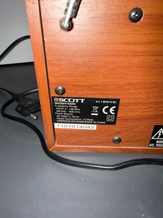 Radio Scott RX18W Madera FM/AM Vintage