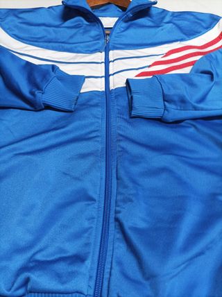 Chaqueta Adidas Vintage Rayas Grandes Azul