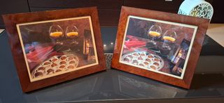 Coppia Cornici in Radica