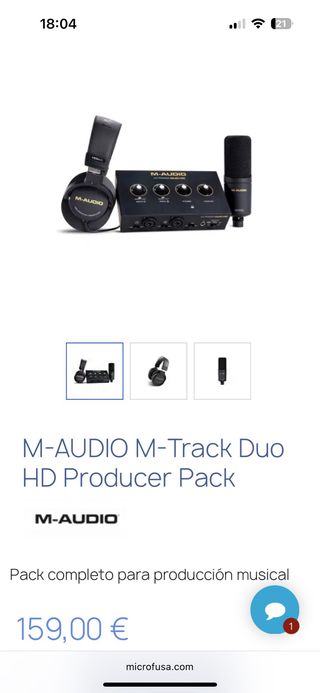 M-AUDIO M-Track Duo HD Producer Pack