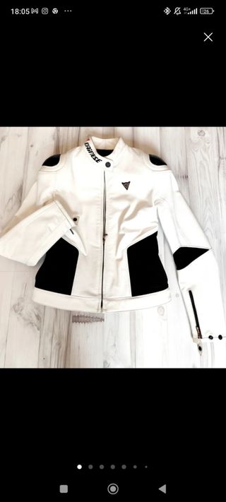 Chaqueta Dainese Mujer Blanca y Negra