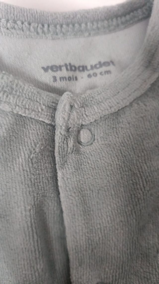 Tres Petos de bebé Verbaudet 3-6 meses