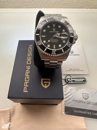 Reloj Pagani Design Automático Negro