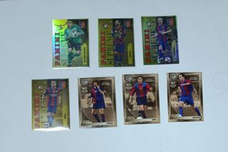 Lote 7 Panini Club Xavi Iniesta Puyol Messi