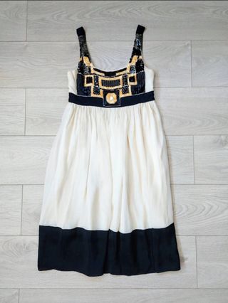 Zara Talla S - Vestido midi seda 