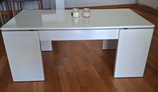 Mesa auxiliar blanca madera