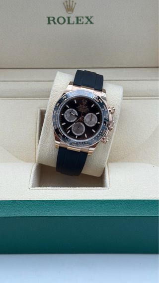 Rolex Daytona Oysterlfex OroRosa Esf. Negra 2024