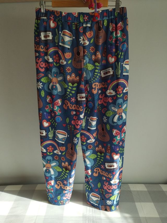 Pantalón estampado divertido