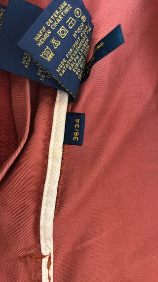 Pantalón Ralph Lauren Talla XL Rojo