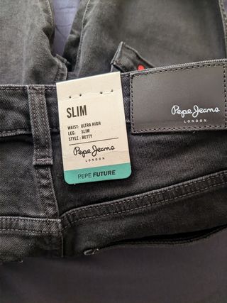 Tejanos Slim Fit Mujer/Niña Negros