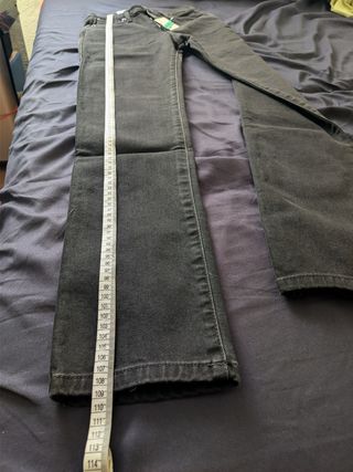 Tejanos Slim Fit Mujer/Niña Negros