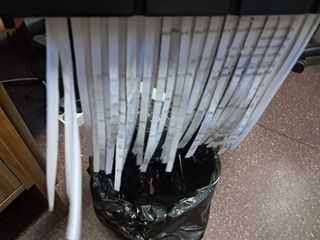 Destructora de papel portátil y ajustable