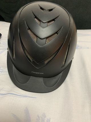 Casco Hípica Fouganza Negro Talla M regalo pantalo