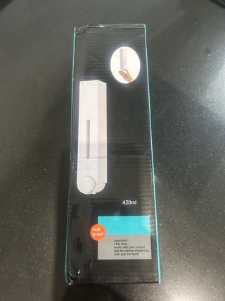 Dispensador de jabón plateado