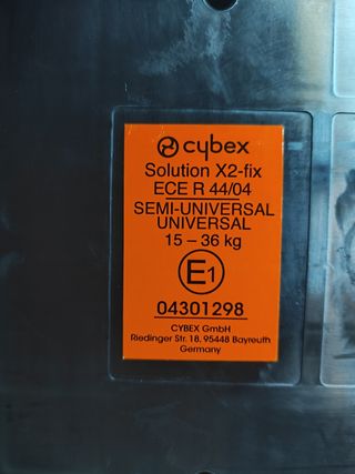 Silleta Coche Cybex con isofix