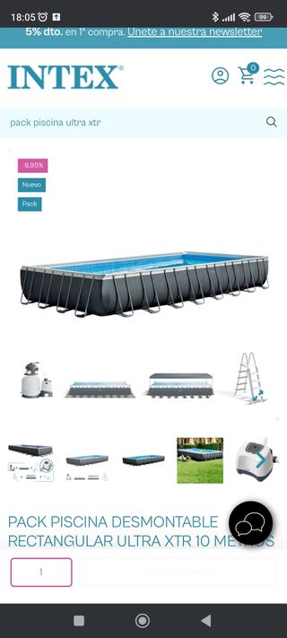 Pack Piscina Desmontable grande