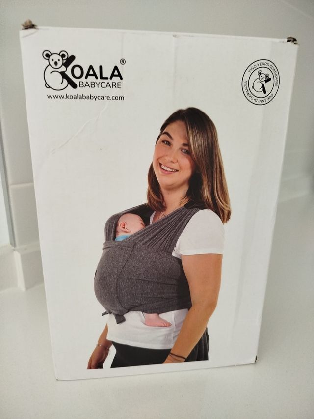 Pañuelo portabebés Koala Babycare gris