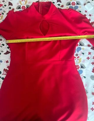 Vestido elegante rojo manga larga. REBAJADO!!! 