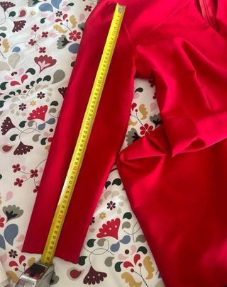 Vestido elegante rojo manga larga. REBAJADO!!! 