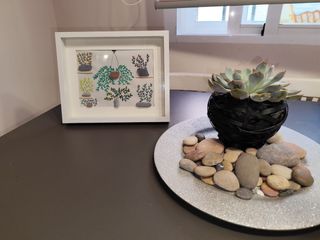 Cuadro Decorativo Piedras y Conchas