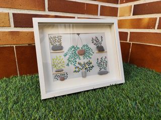 Cuadro Decorativo Piedras y Conchas