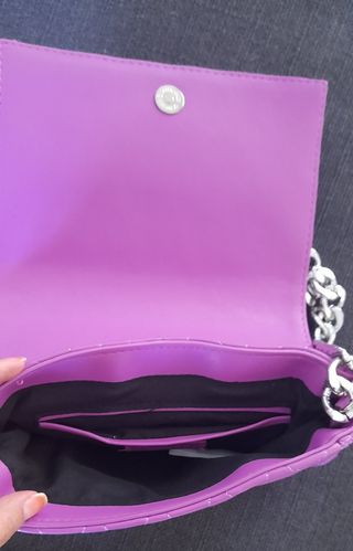 Borsetta a tracolla color ciclamino